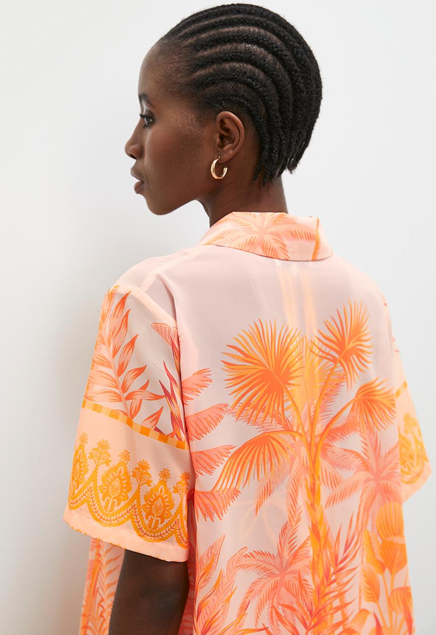 Superbalist - Short sleeve cover up - print