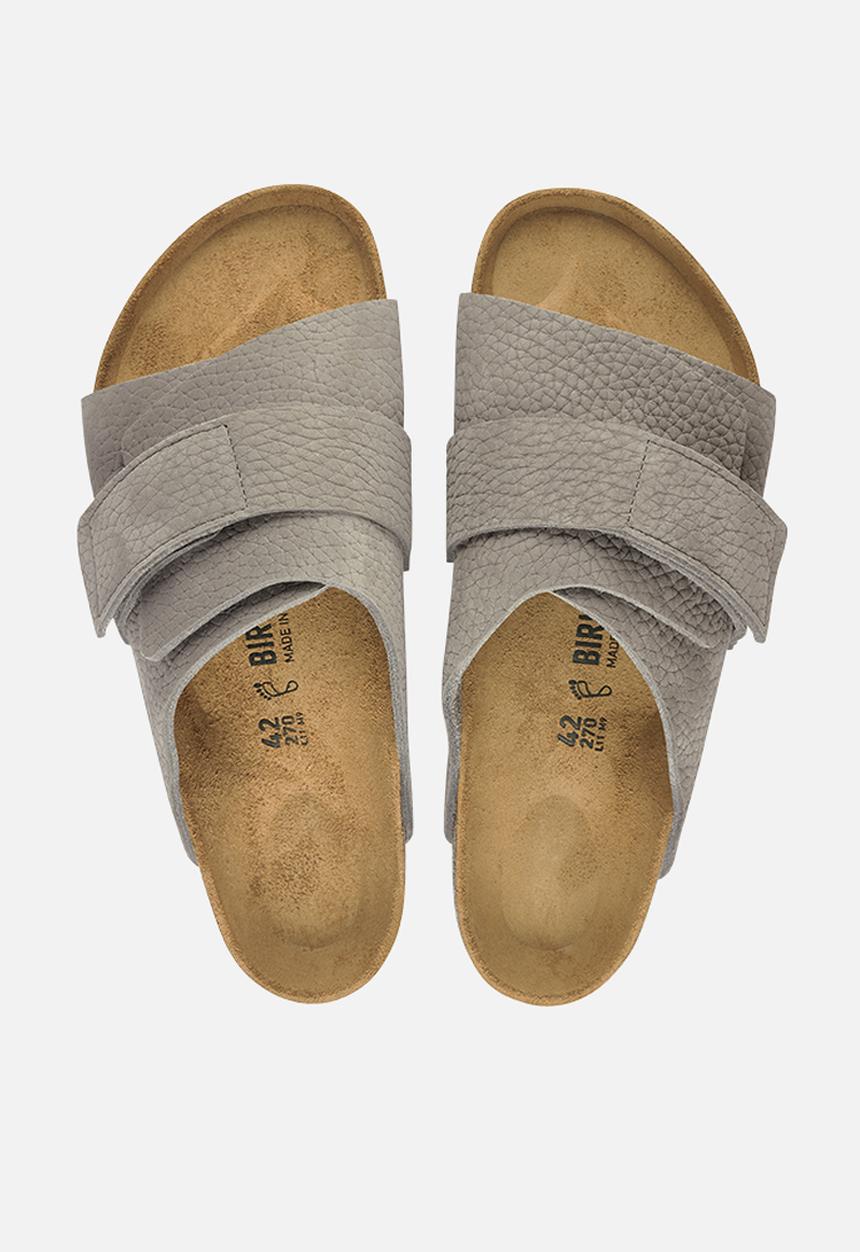 Birkenstock - Kyoto nubuk leather regular - desert buck whale gray