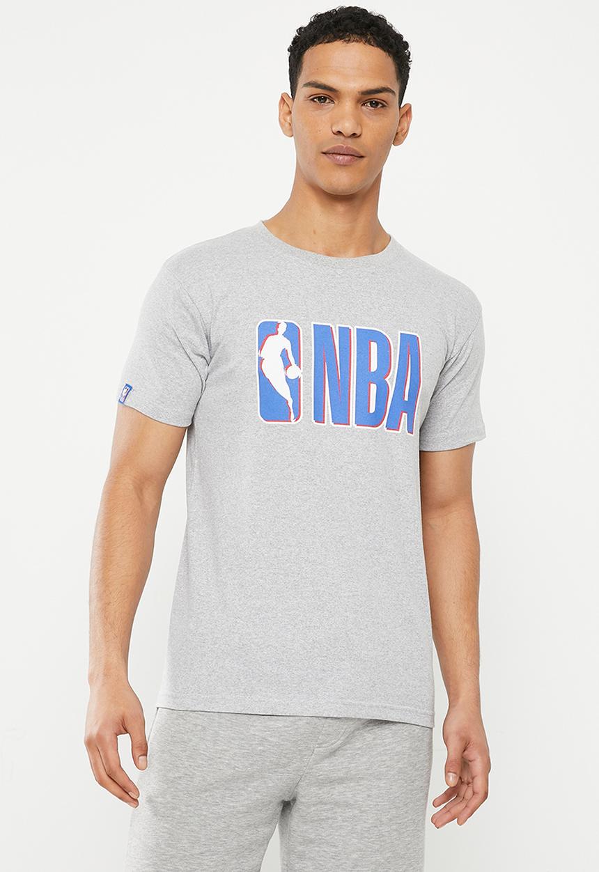 NBA - Men's core badge print T-shirt - NBA -  grey-melange