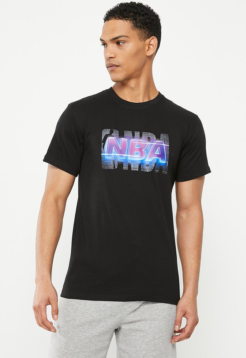 NBA - NBA fashion neon print tee - black