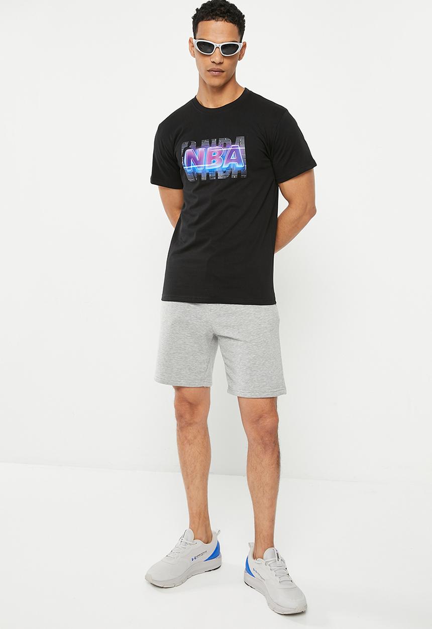 NBA - NBA fashion neon print tee - black