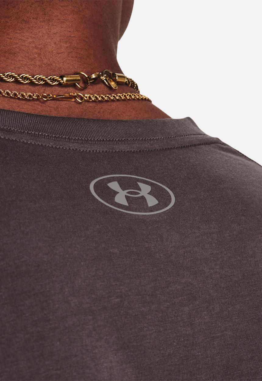 Under Armour - Ua elevated core pocket short sleeve - ash taupe/pewter