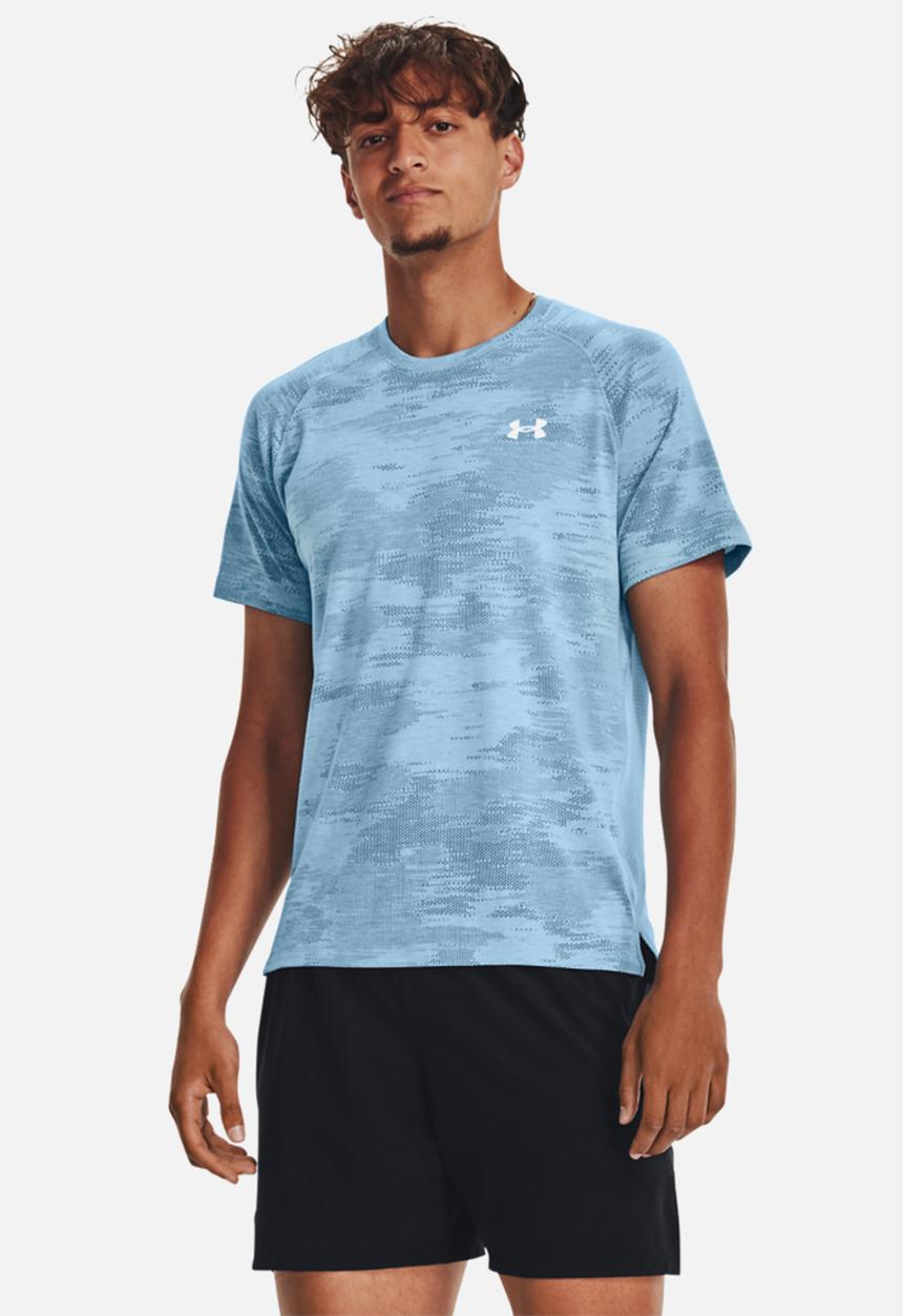 Under Armour - Ua streaker speedcamo short sleeve - blue/reflective