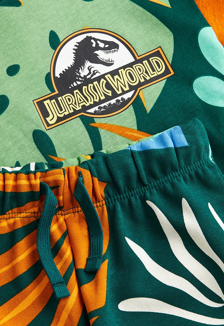 H&M - 2-Piece printed set - dark green & jurassic world