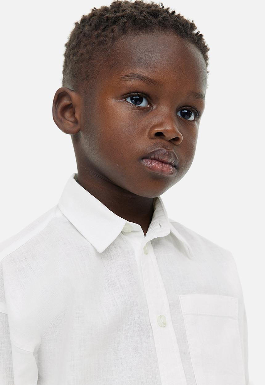 H&M - Long-sleeved shirt - white