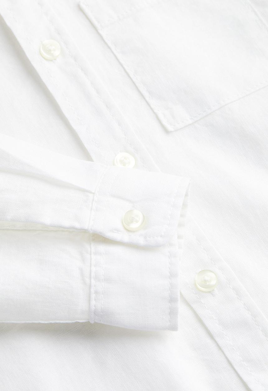 H&M - Long-sleeved shirt - white