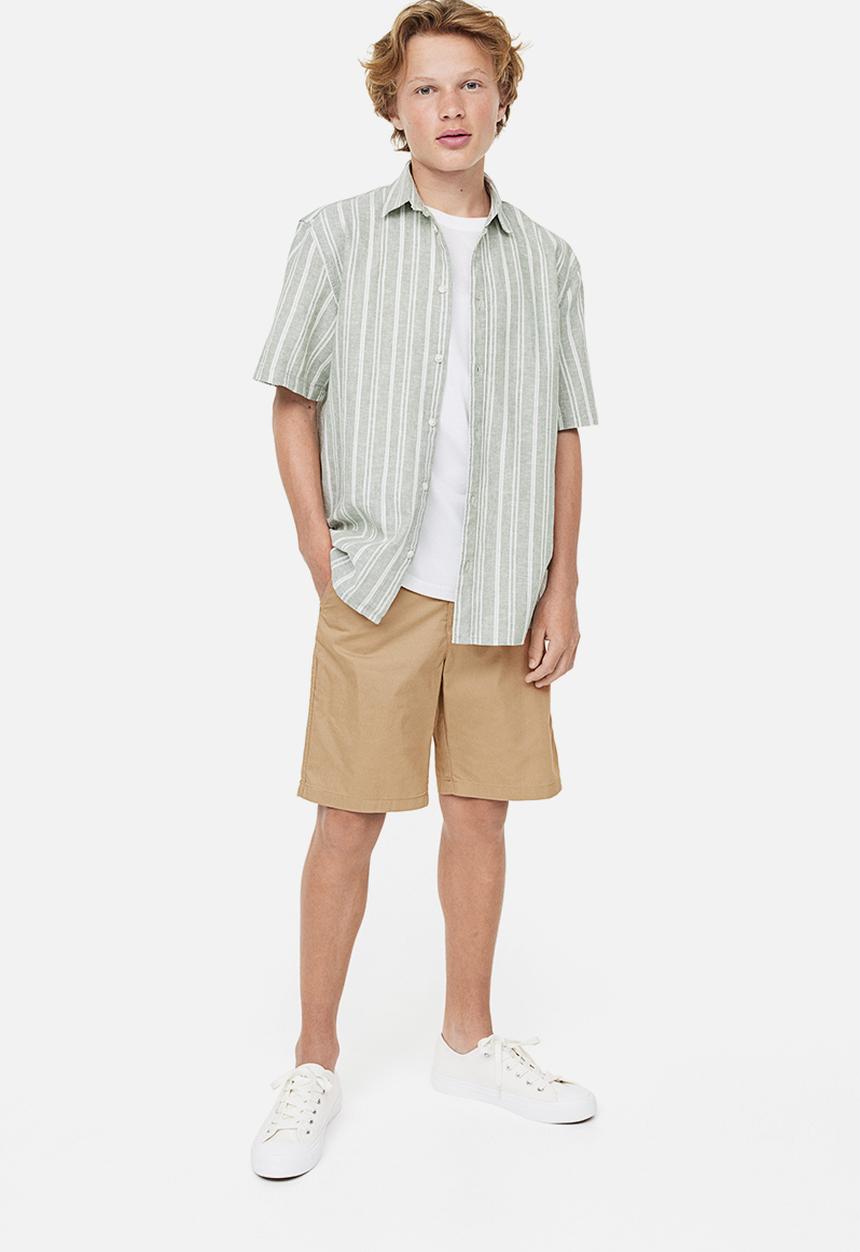 H&M - Cotton chino shorts - beige