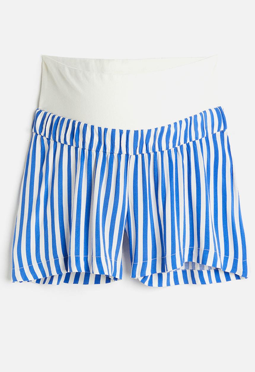 H&M - Mama pull-on shorts - bright blue striped