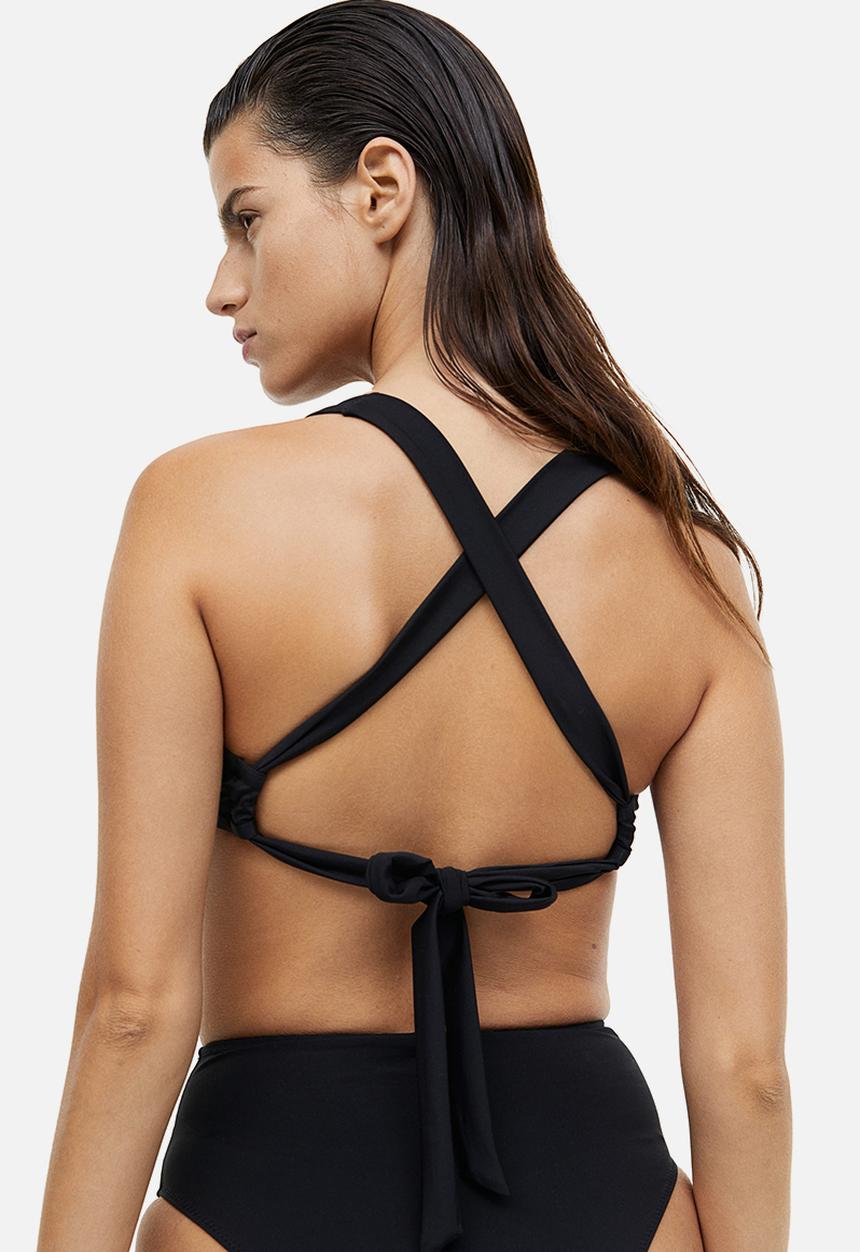 H&M - Padded bikini top - black