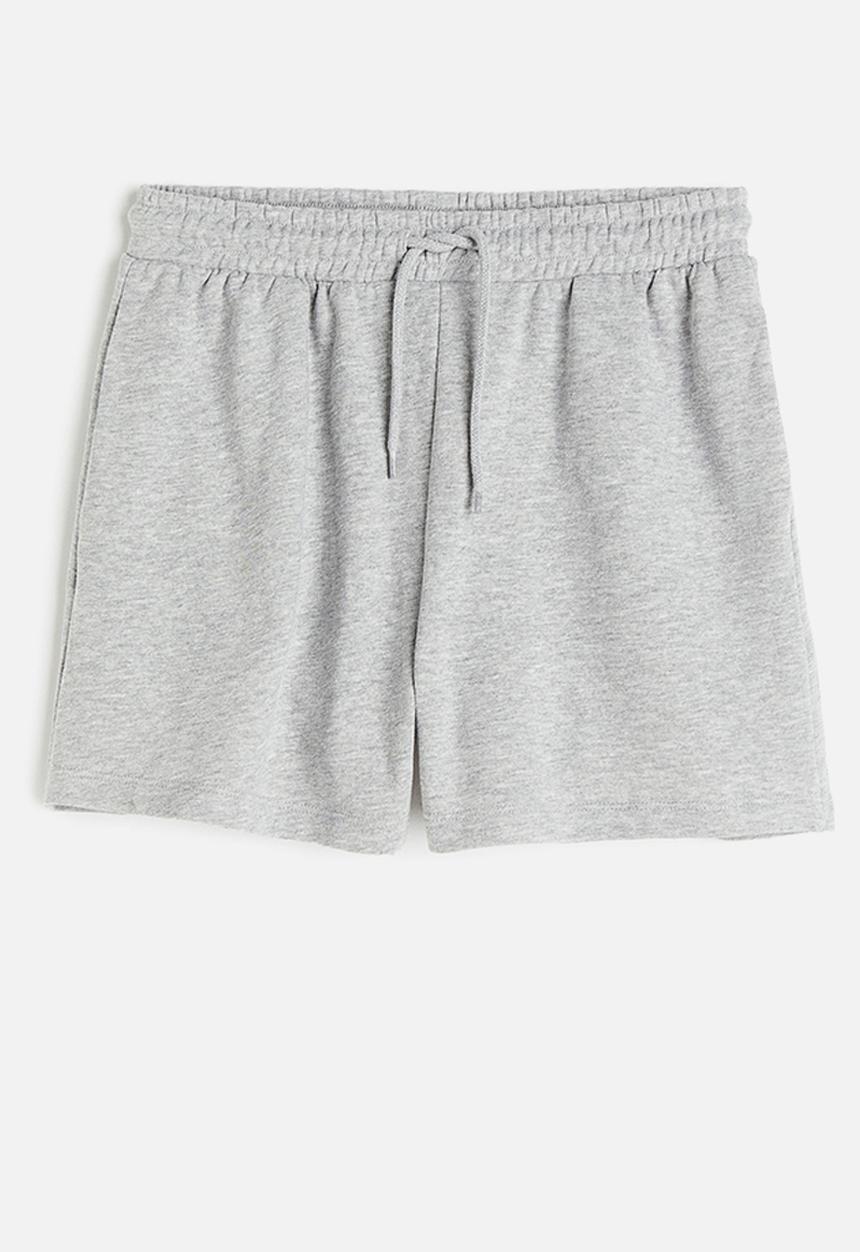 H&M - Sweatshirt shorts - light grey marl 