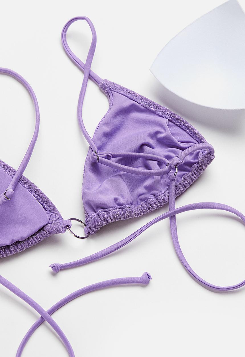 H&M - Padded triangle bikini top - purple