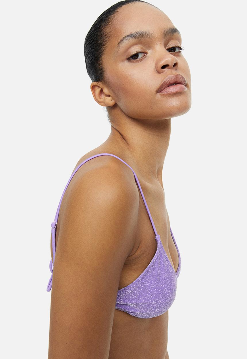 H&M - Padded triangle bikini top - purple