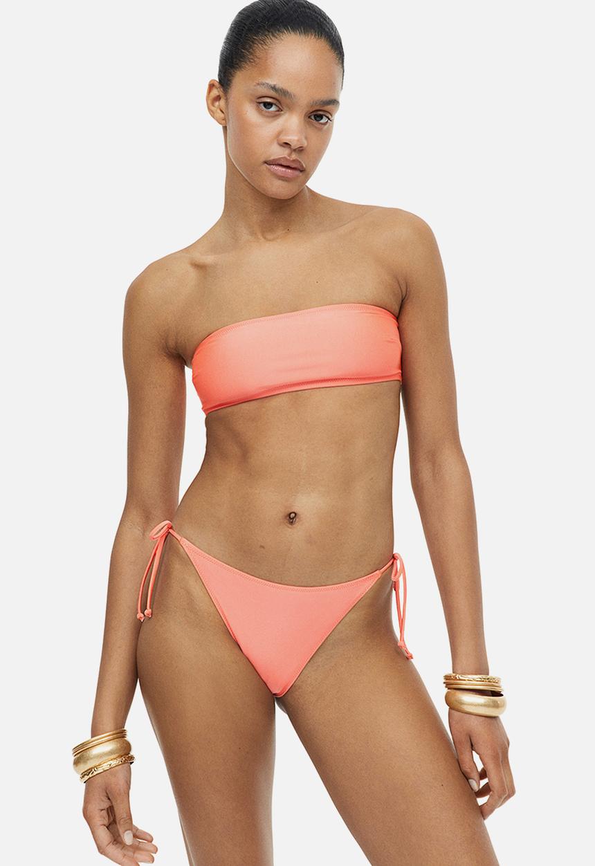 H&M - Tie tanga bikini bottoms - coral