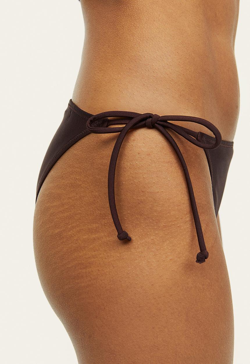 H&M - Tie tanga bikini bottoms - dark brown