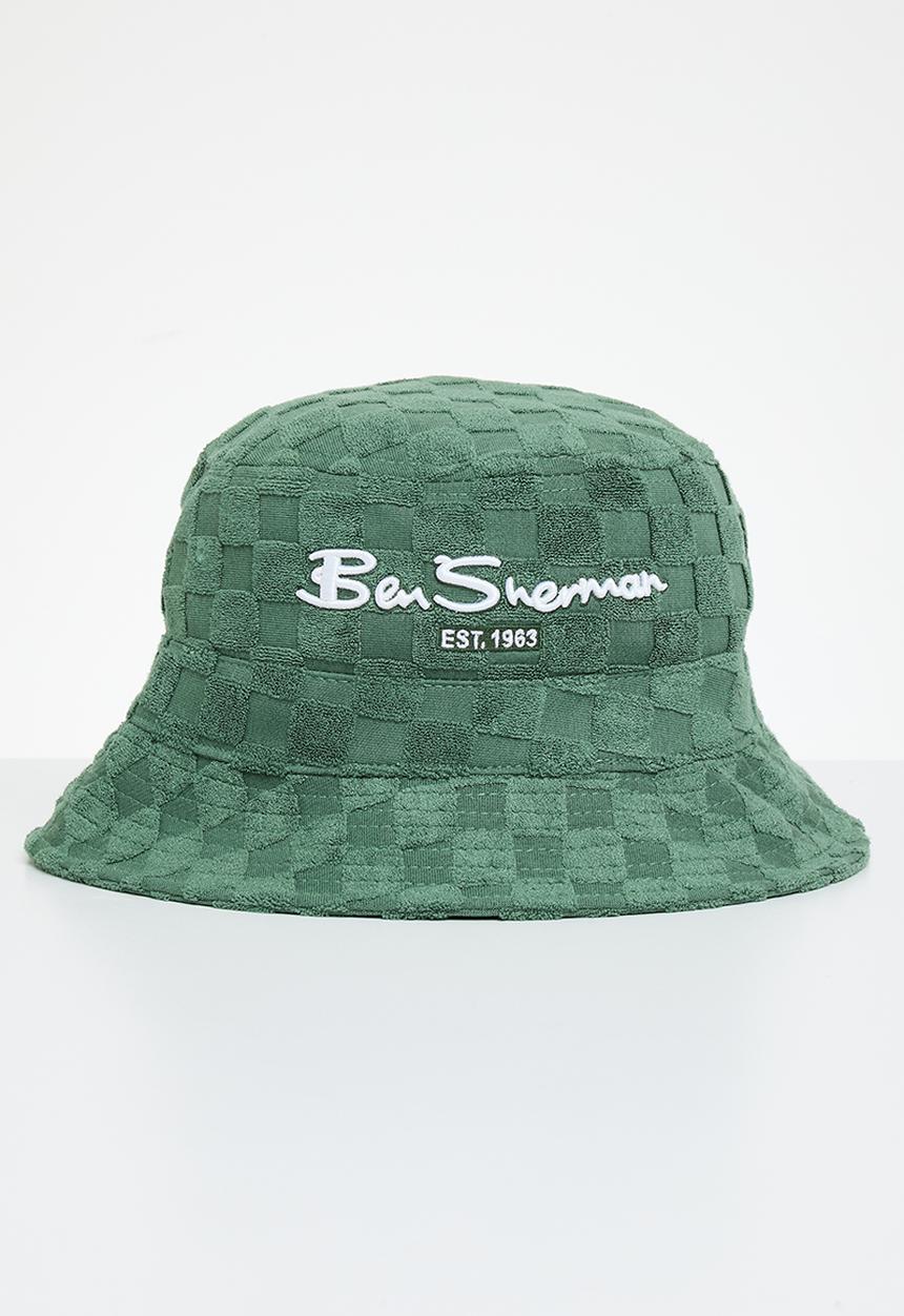 Ben Sherman - Towelling bucket hat - rich fern