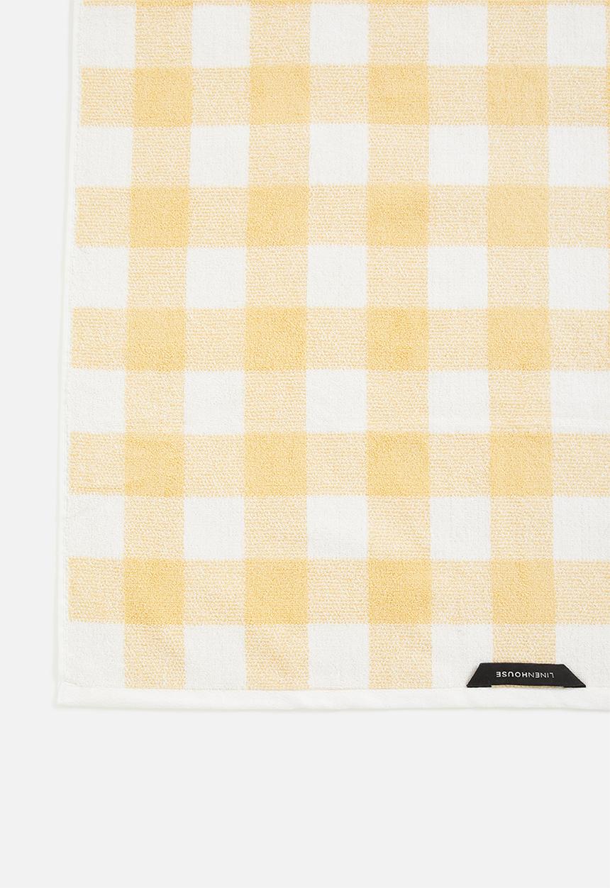 Linen House - Flinders Towel - lemon