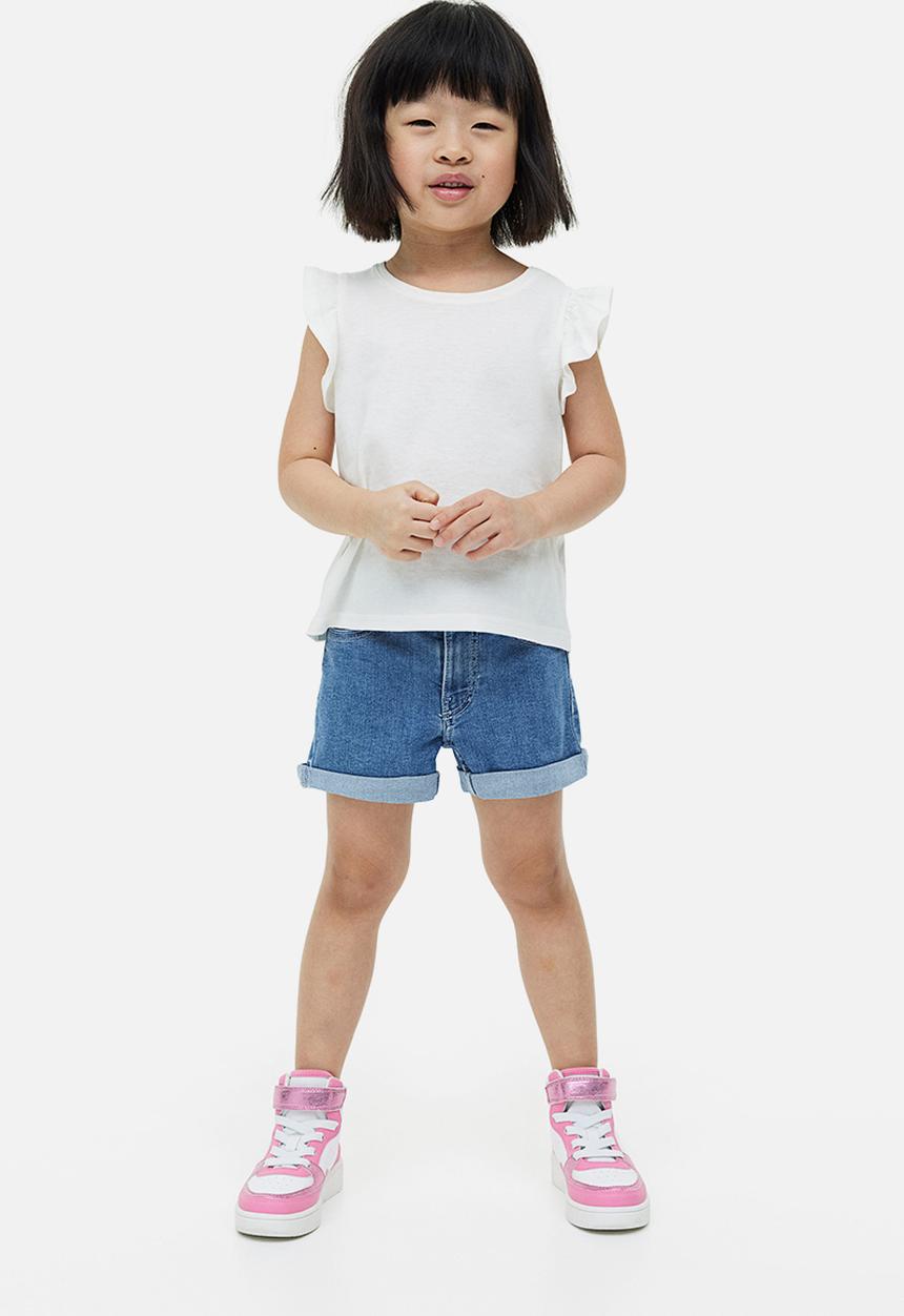 H&M - Superstretch denim shorts - denim blue