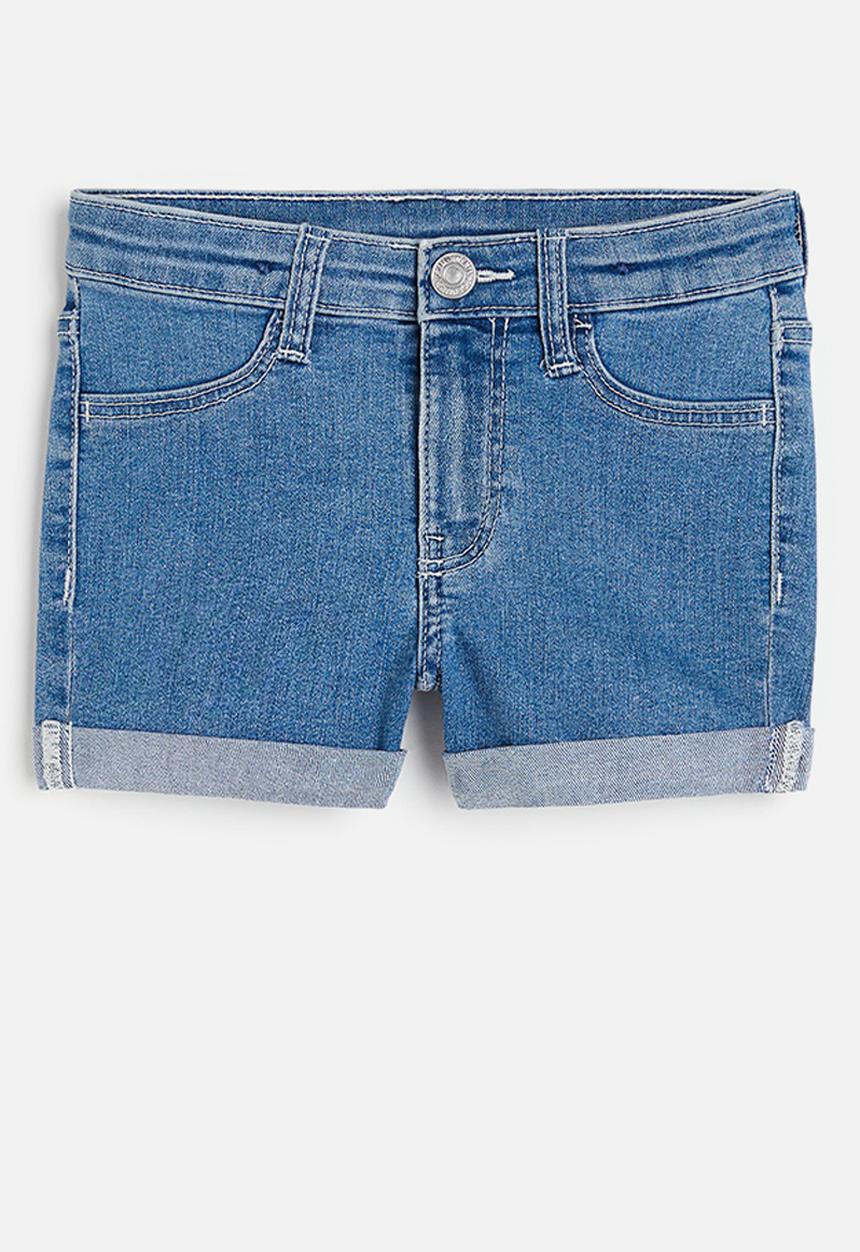 H&M - Superstretch denim shorts - denim blue