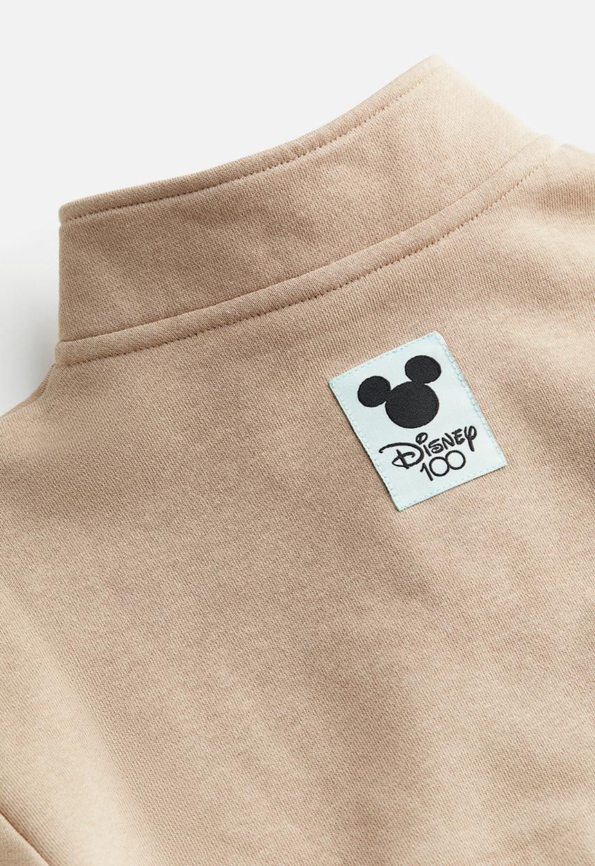 H&M - Printed zip-top sweatshirt - beige disney 