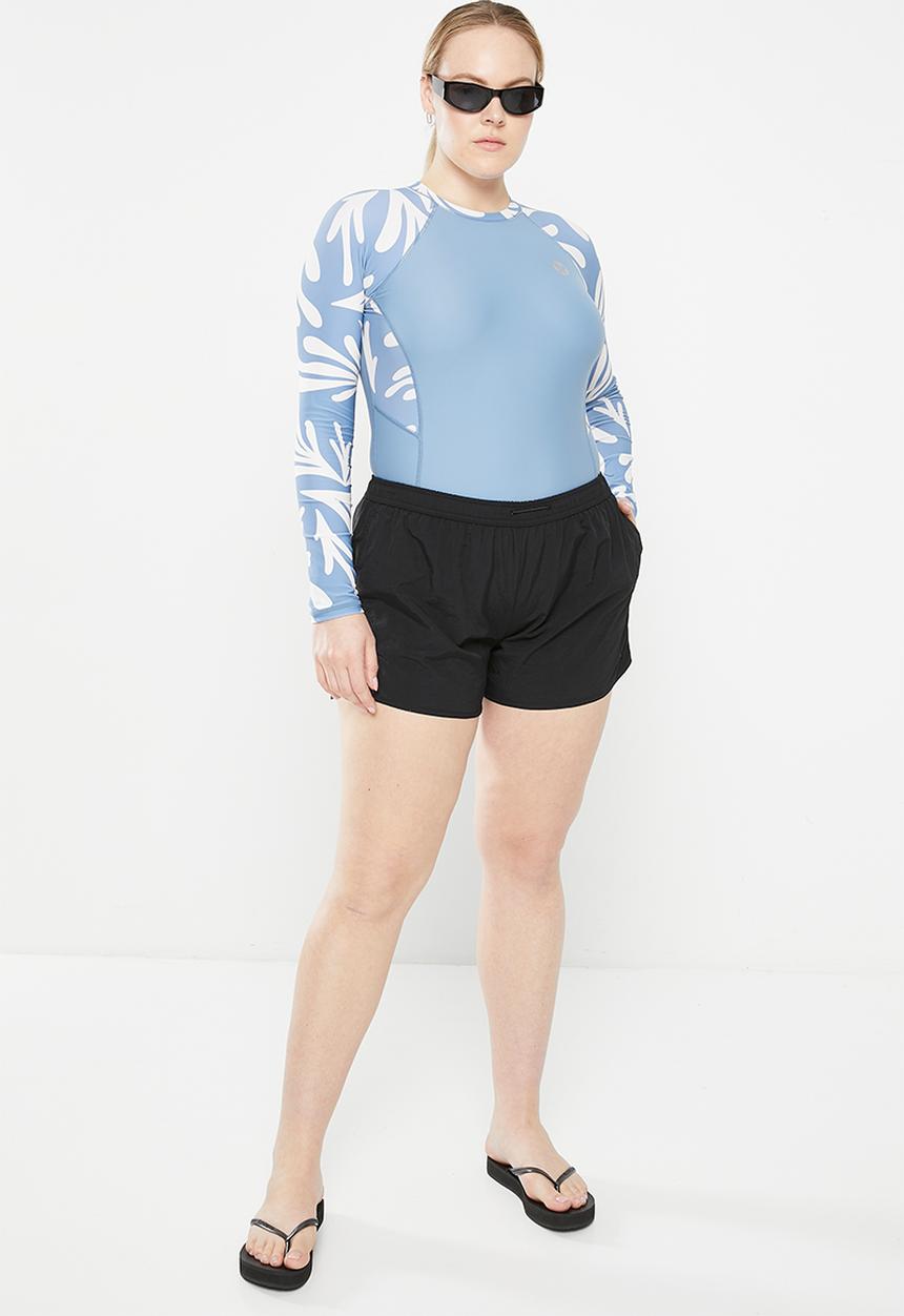 Lizzy - Plus paityn 23 elasticated board shorts - black