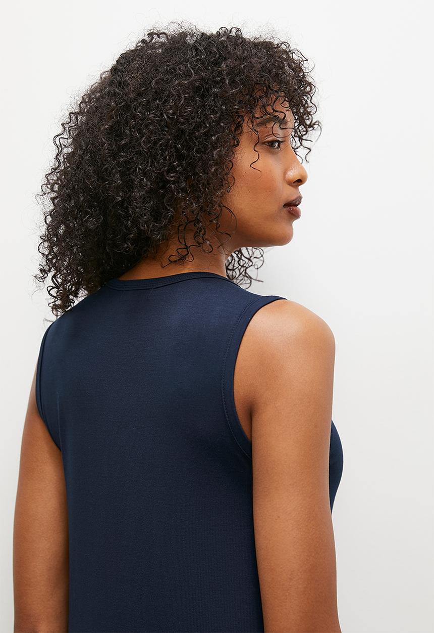 edit - Basic Vest -  navy