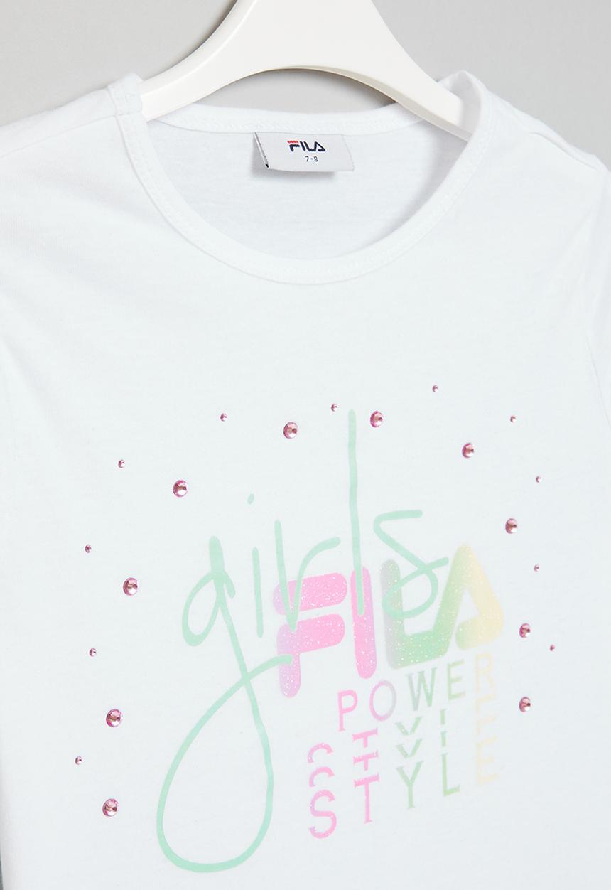 FILA - Harlow short sleeve tee - white & sage