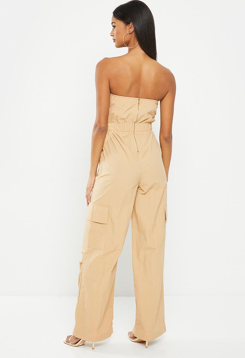 SISSY BOY - Cargo jumpsuit - stone
