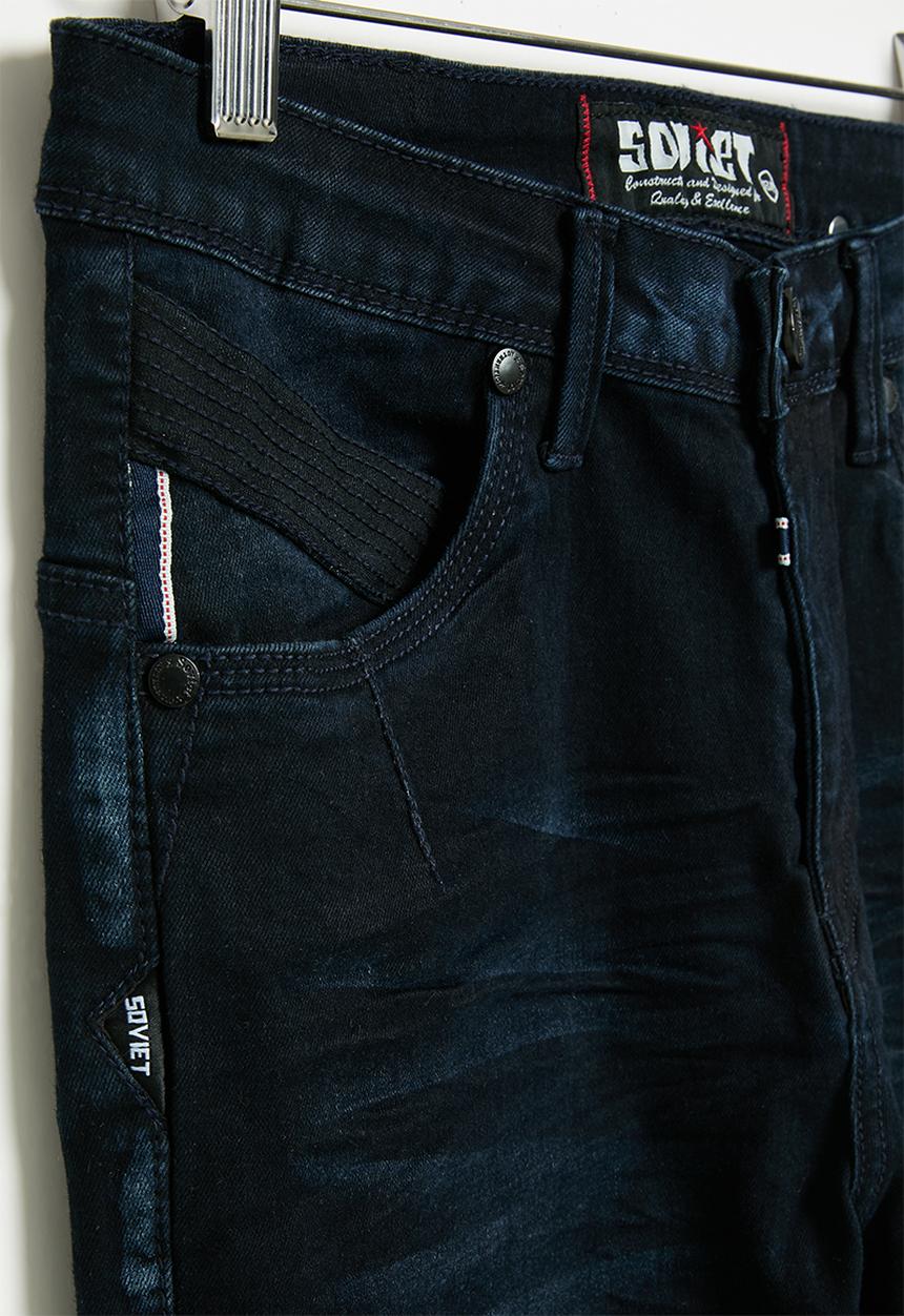 SOVIET - Boys fashion skinny denim - double dip