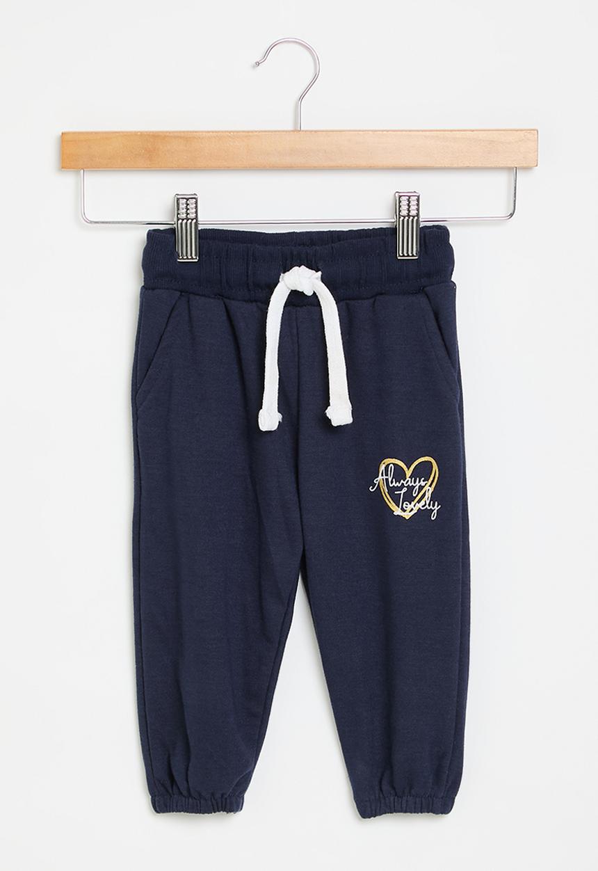 MINOTI - Boys basic fleece jogger - navy
