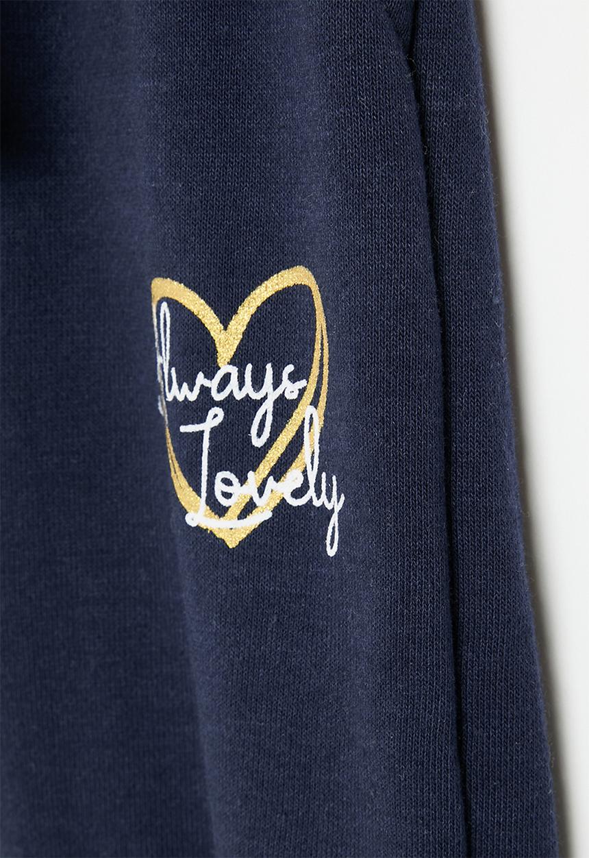 MINOTI - Boys basic fleece jogger - navy