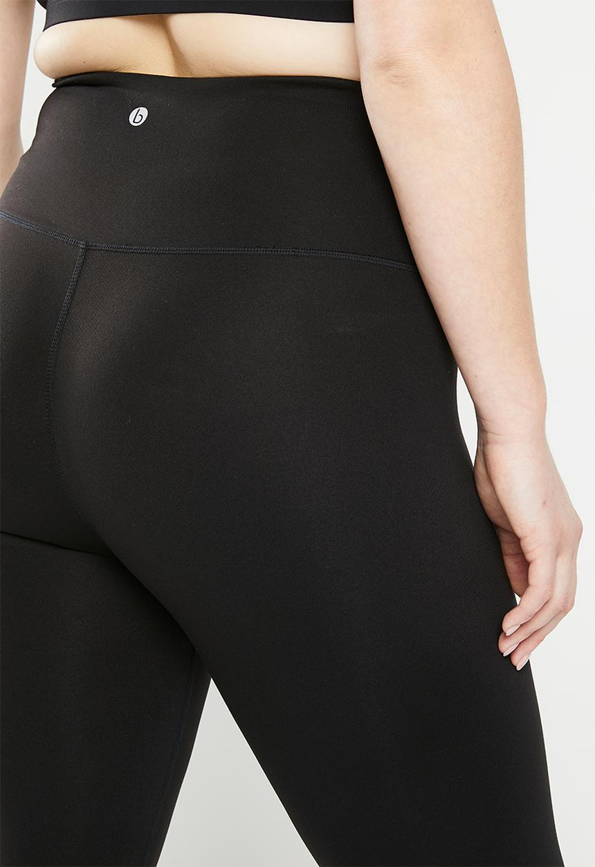 Cotton On - Plus active high waist core 7/8 tight - core black