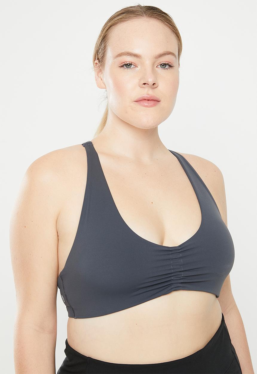 Cotton On - Plus ultra luxe strappy back crop - element blue