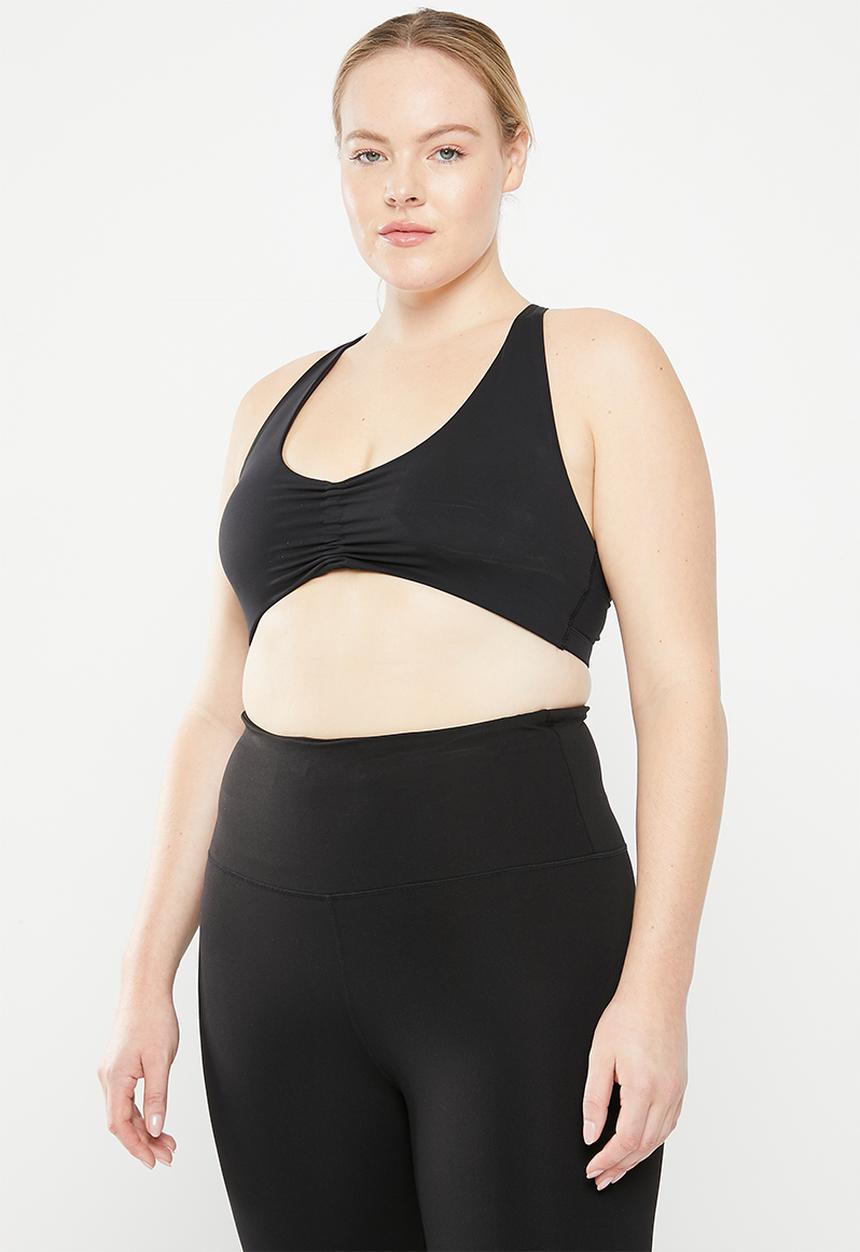 Cotton On - Plus ultra luxe strappy back crop - black