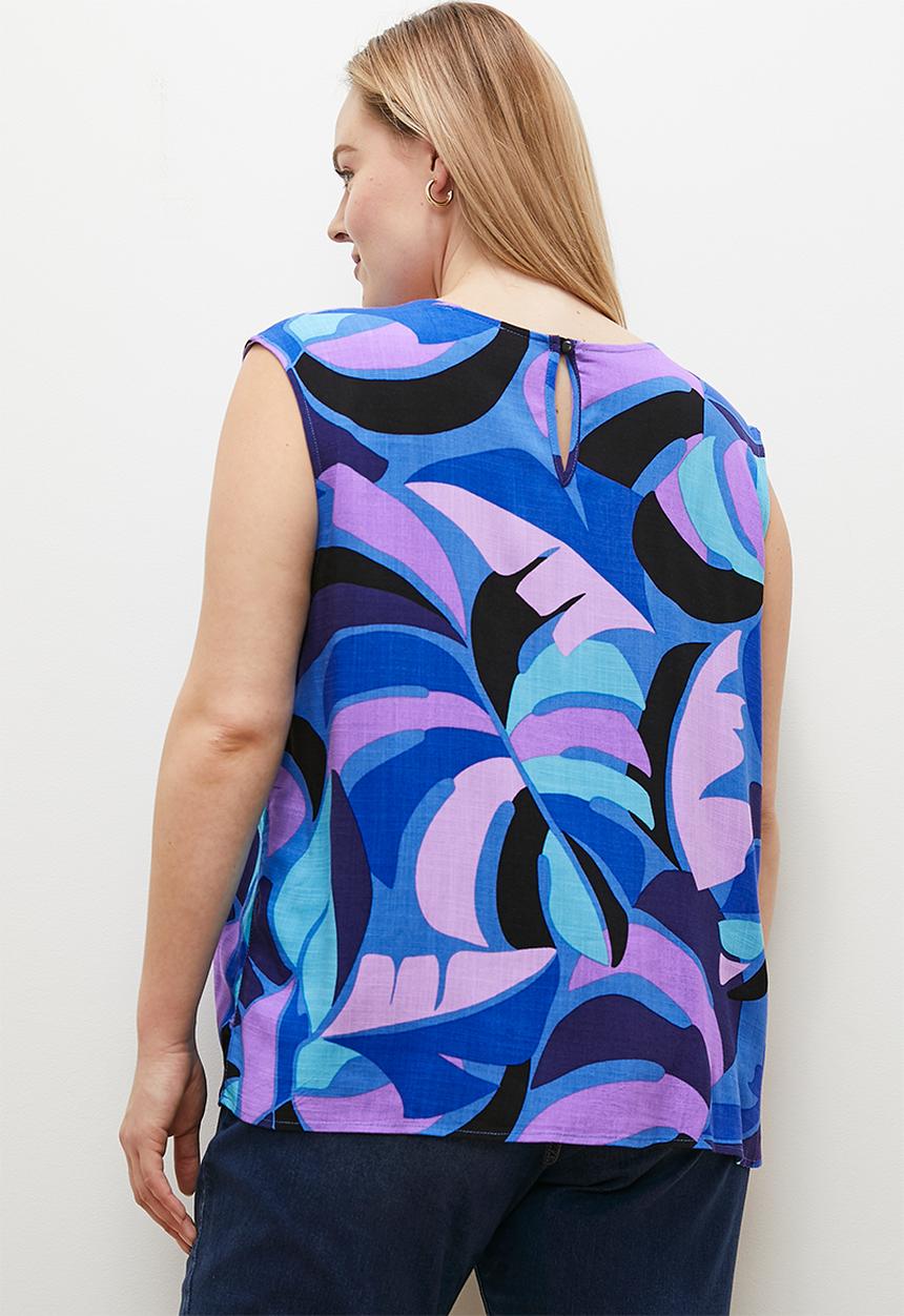 edit - Basic woven shell - multi abstract1
