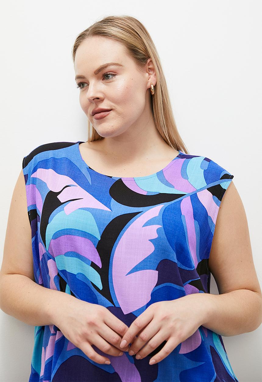 edit - Basic woven shell - multi abstract1