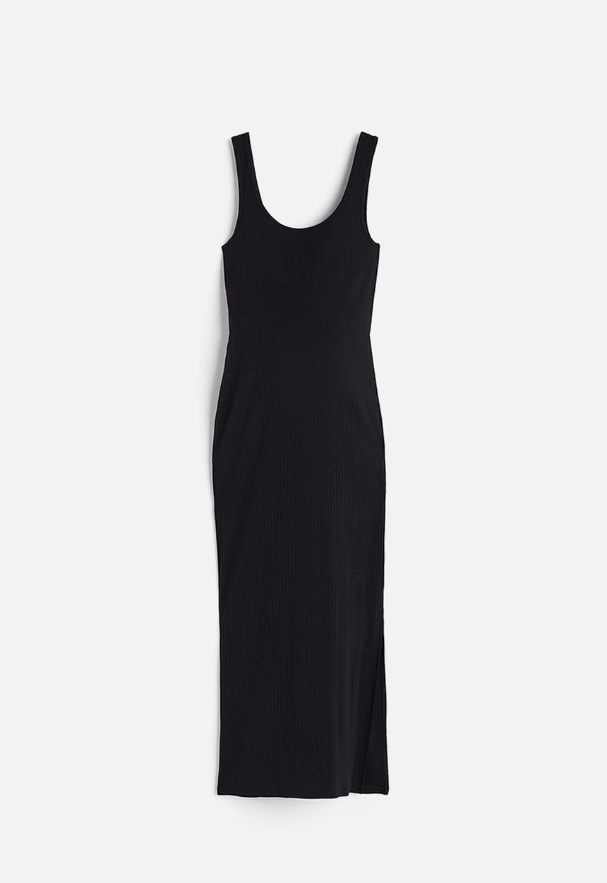 H&M - Mama ribbed sleeveless dress - black