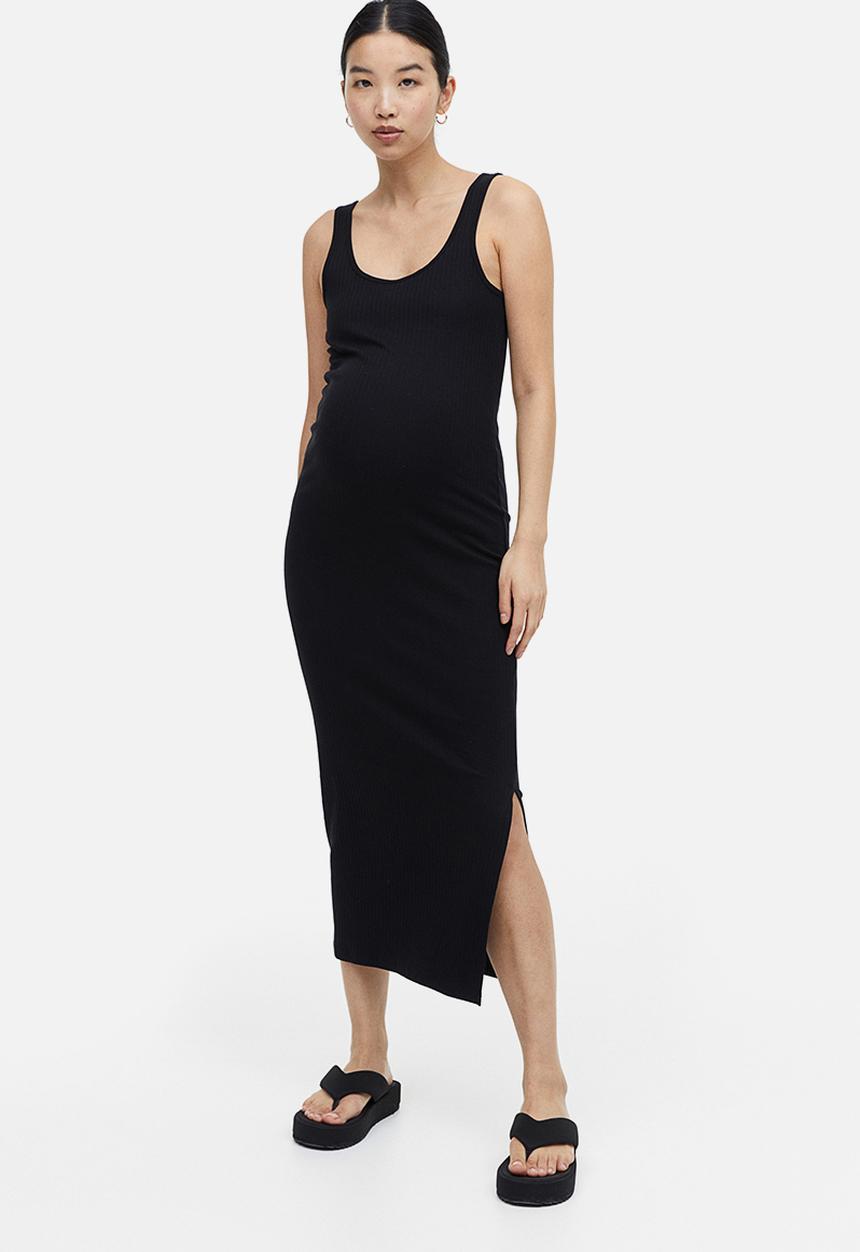 H&M - Mama ribbed sleeveless dress - black