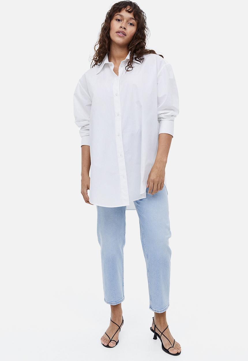 H&M - Mama straight ankle jeans - light denim blue
