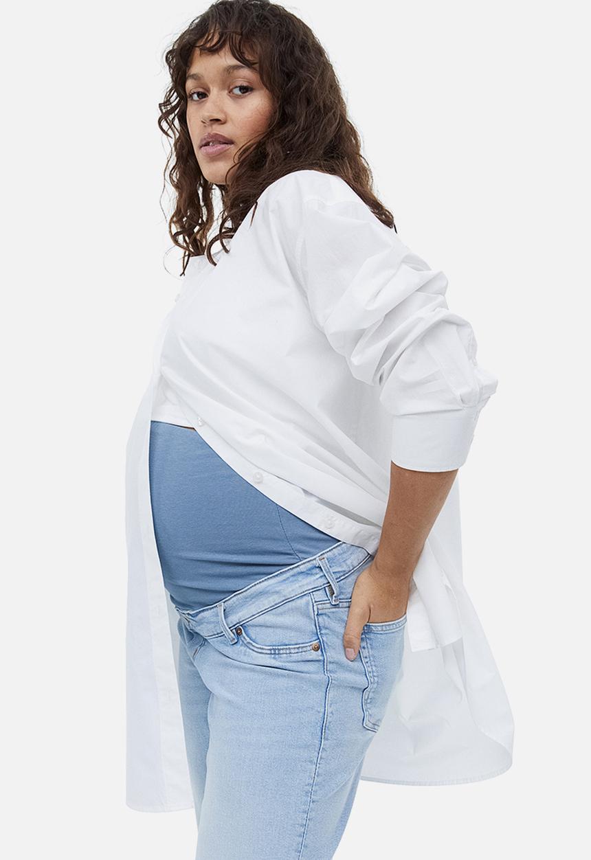 H&M - Mama straight ankle jeans - light denim blue
