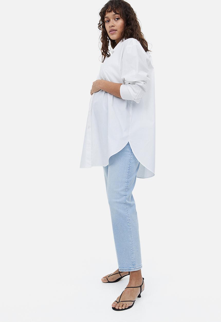 H&M - Mama straight ankle jeans - light denim blue