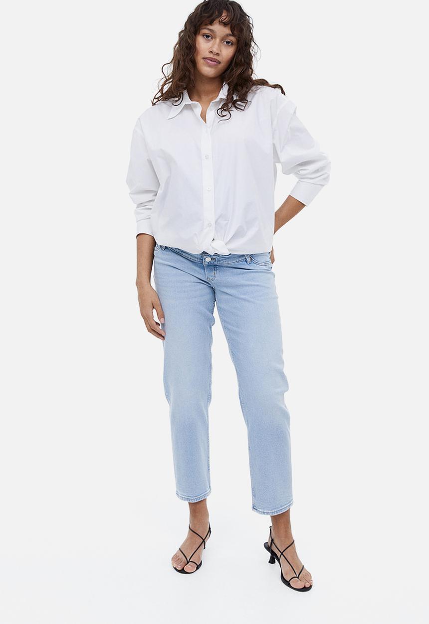 H&M - Mama straight ankle jeans - light denim blue
