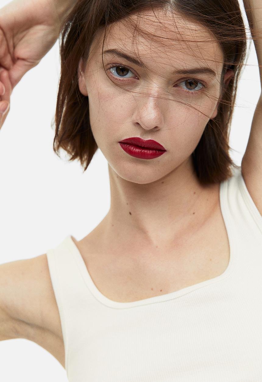 H&M - Cropped vest top - white