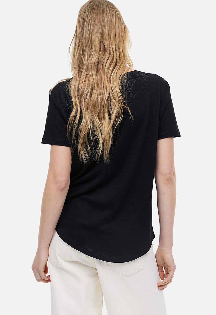 H&M - Modal-blend t-shirt - black