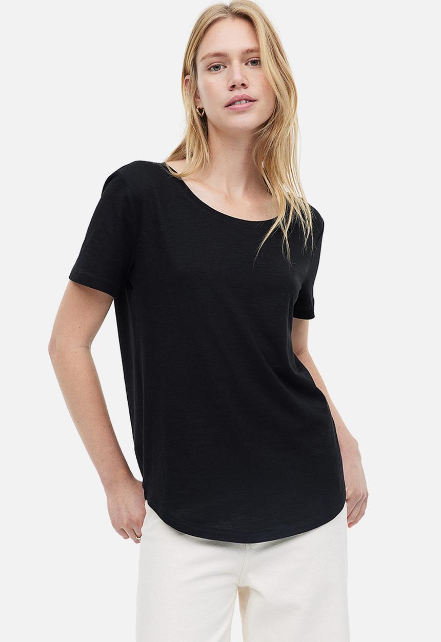 H&M - Modal-blend t-shirt - black