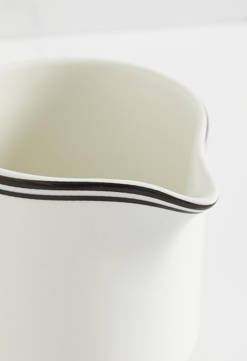 H&M - Porcelain milk jug - white & black