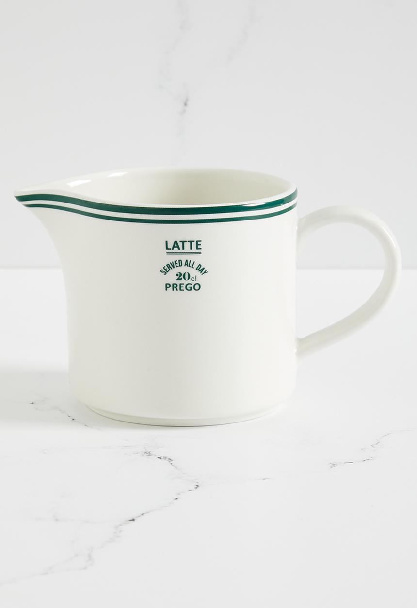 H&M - Porcelain milk jug - white & green