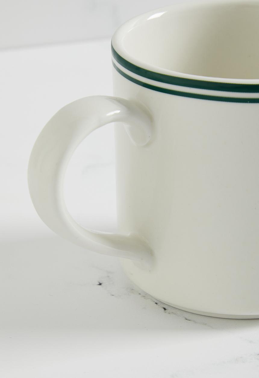 H&M - Porcelain milk jug - white & green