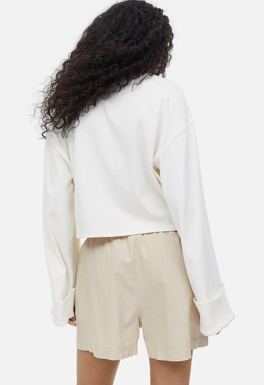 H&M - Linen shorts - light beige