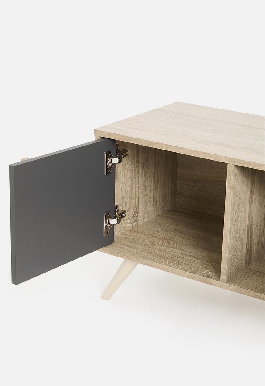 Sixth Floor - Cara tv unit / coffee table - grey