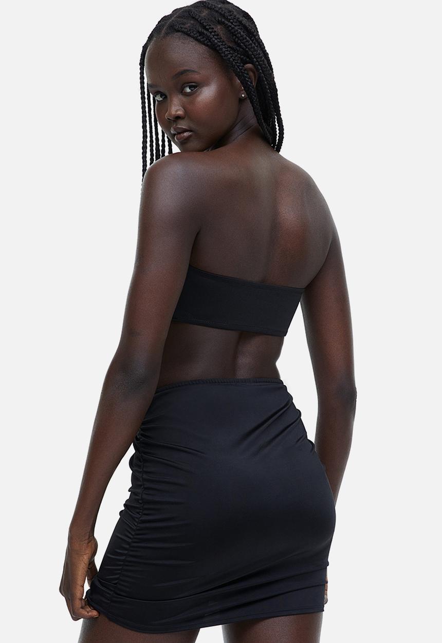 H&M - Gathered swim skirt - black